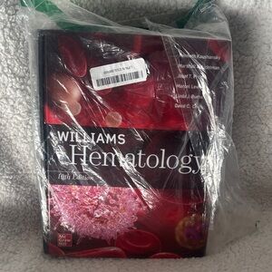 Williams Hematology Textbook - Red HardCover NEW in packaging.